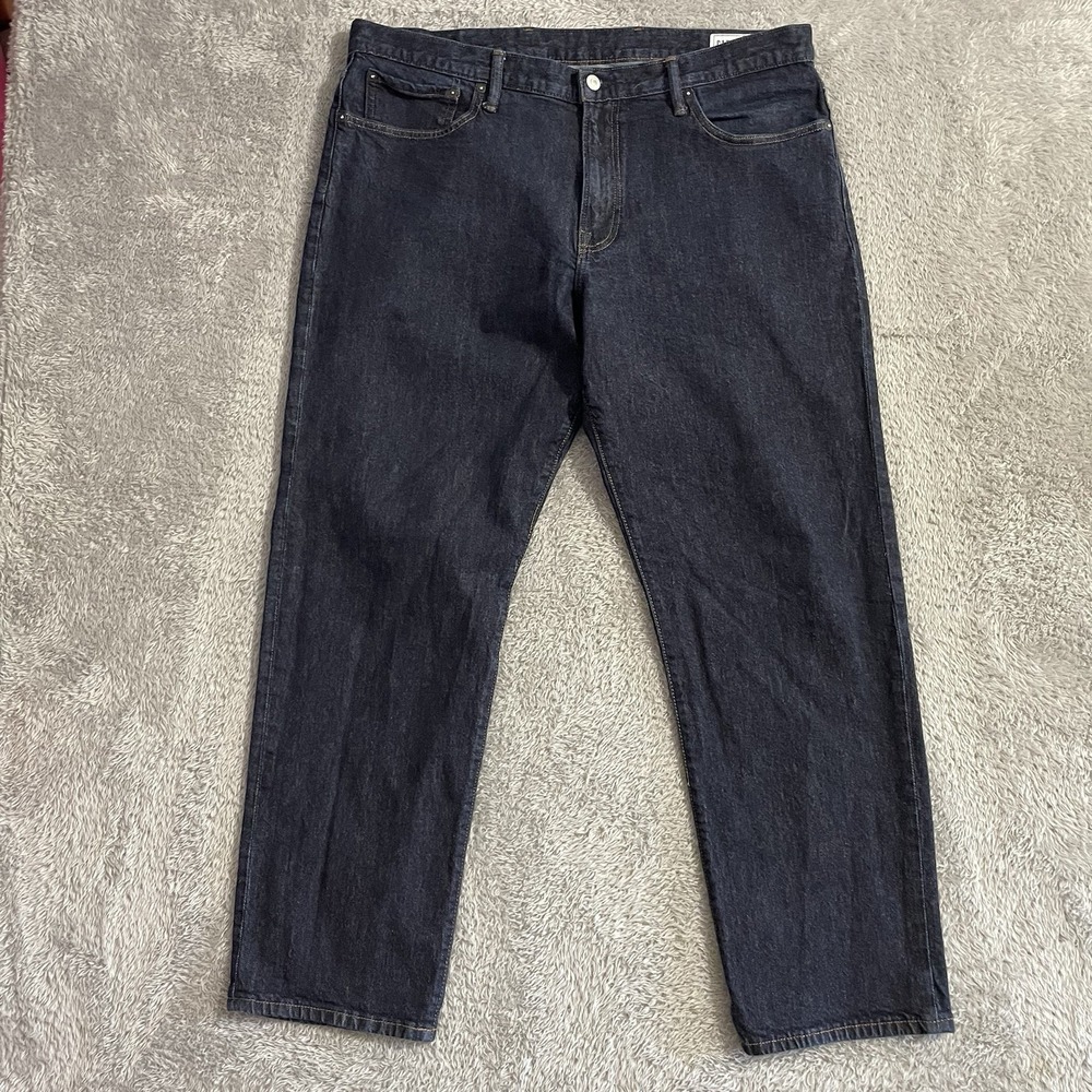 Gap Jeans Mens Size 38x32 Straight Leg GapFlex Dark Wash Blue Denim Mid Rise‎